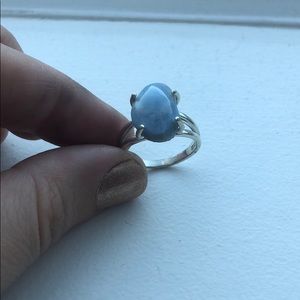 Size 7 ring with blue stone